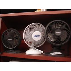 3 Fans And A Desktop Lamp