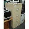 Image 1 : Fire King 4 Drawer Fireproof File Cabinet