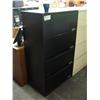 Image 1 : Black 4 Drawer Lateral File Cabinet