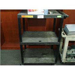 Black 3 Tiere A.V. Cart