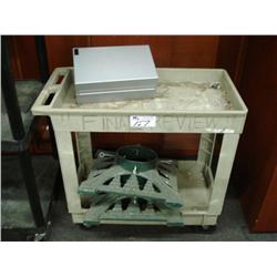 Beige Mail Room Cart