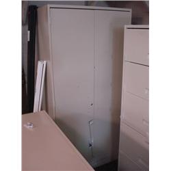 Beige 2 Drawer Storage Cabinet