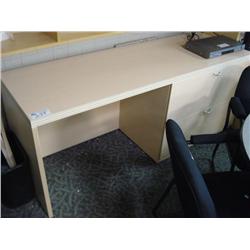 Maple Credenza With 2 Drawer Lateral