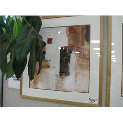 Signed Artwork With Maple Frame