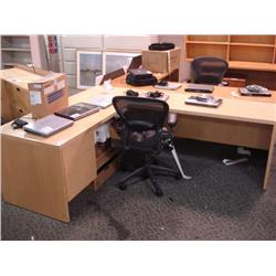 Light Maple L-shape Desk