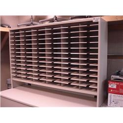 Grey 6'  Multi  Slot Mail Room Hutch