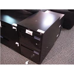 Black 2 Drawer Legal File Cabinet