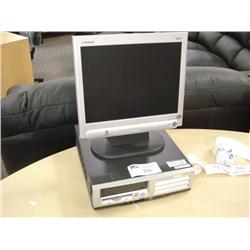 Compaq P4  Computer C/w 15" Flat Panel Monitor