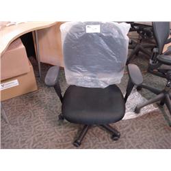 Black Ergonomic Task Chair C/w Table