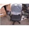 Image 1 : Black Ergonomic Task Chair C/w Table
