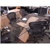 Image 1 : Maple Base, Glass Top Conference Table