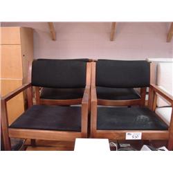 4 Black Client Chairs