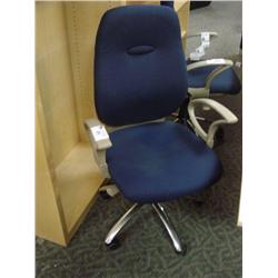 Blue Gas Lift Ergonomic Task Chair