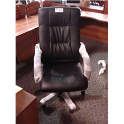 Black Leather Highback Executive Chair