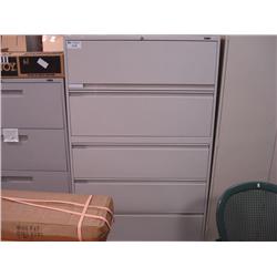 Beige 5 Drawer Lateral File Cabinet