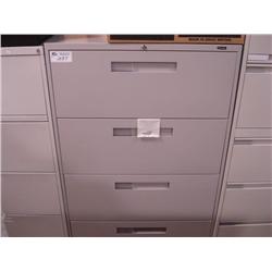 Grey 4 Drawer Lateral File Cabinet