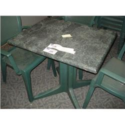 Small Green Patio Table