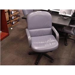 Blue Highback Leather Chair