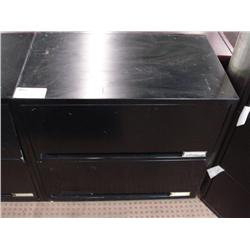 Black Storwal 2 Drawer Lateral File Cabinet