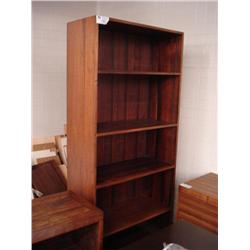 6 Ft Tigerwood Bookcase