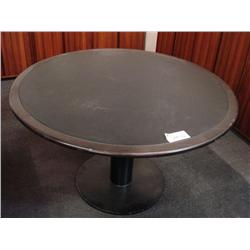 Walnut Leather Conference Table