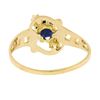 Image 6 : Antique 10k Gold Ostby & Barton Co. Round Sapphire w/ Pearls Original Ring