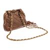 Image 3 : Chanel Brown Leather Mini Kisslock Shoulder Bag