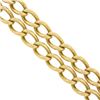 Image 7 : Antique British Victorian 18K Yellow Gold 6.5 Dual Oval Curb Link Chain Bracelet