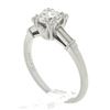 Image 9 : Vintage Platinum 0.75 ctw Old Cut Fiery Diamond in Square Basket Engagement Ring