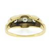 Image 7 : Vintage 14K TT Gold 0.45 ctw Round Brilliant Diamond 3-Stone Polished Band Ring