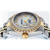 Image 9 : Rolex Ladies Quickset Two Tone White Diamond Lugs Datejust Wristwatch 26MM