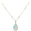 Image 2 : Fashion Pendant and Chain Opal and Diamond