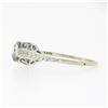 Image 6 : Antique 14k Gold 0.54 ctw GIA European Diamond Solitaire Filigree Engagement Rin