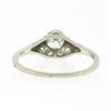 Image 7 : Antique 14k Gold 0.54 ctw GIA European Diamond Solitaire Filigree Engagement Rin