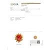 Image 1 : Vintage GIA NO DYE Carved Rose Coral Pin Brooch w/ 18k Gold Textured Leaf Frame