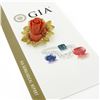 Image 2 : Vintage GIA NO DYE Carved Rose Coral Pin Brooch w/ 18k Gold Textured Leaf Frame