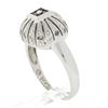 Image 7 : Estate 10K White Gold 0.24 ctw Fancy Brown Diamond Domed Statement Band Ring