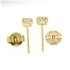 Image 4 : NEW Classic 14k Yellow Gold 0.44 ctw Round Brilliant Diamond Prong Stud Earrings