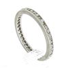 Image 9 : Antique Art Deco Platinum Channel Single Cut Diamond Eternity Wedding Band Ring