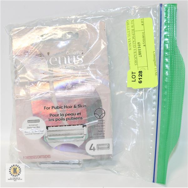 NEW REPACKED 4 RAZORS GILLETTE VENUS