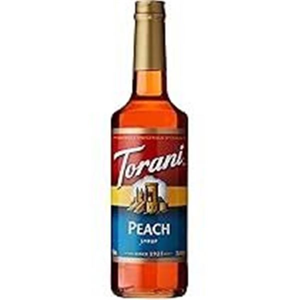 NEW 750ML TORANI PEACH SYRUP