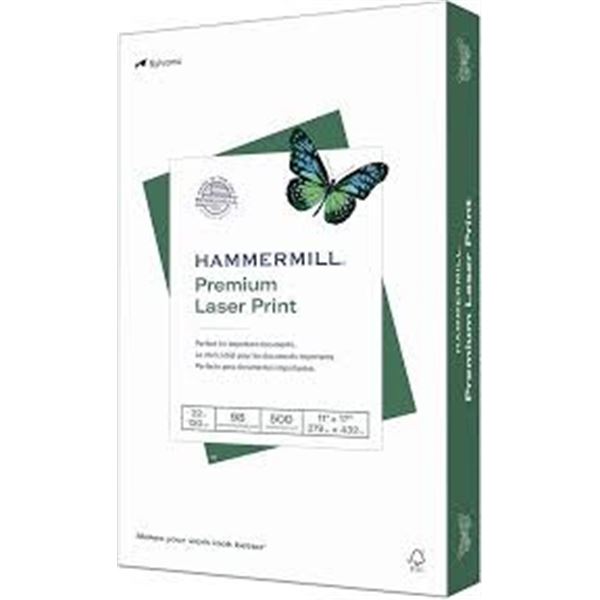 NEW 500 SHEETS HAMMERMILL 11" X 17" WHITE