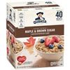 Image 1 : NEW 40 X 43G QUAKER INSTANT OATMEAL MAPLE BROWN SU
