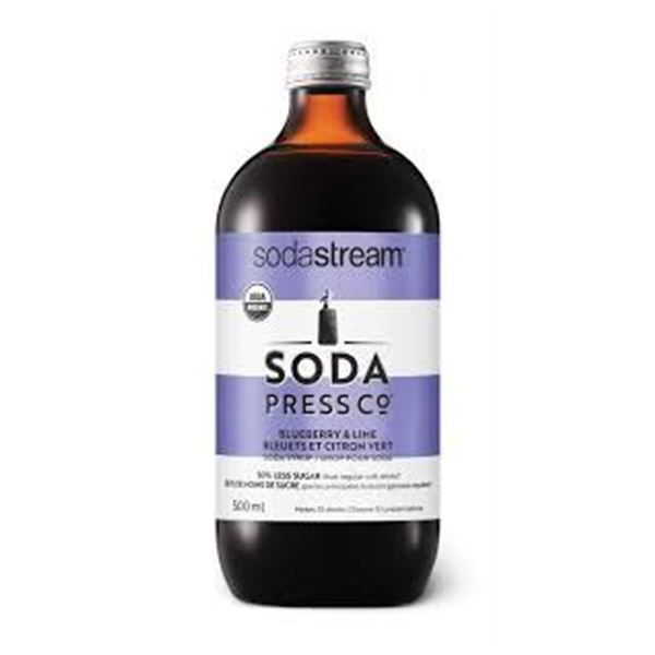 NEW 500ML SODASTREAM SODA PRESS BLUEBERRY LIME