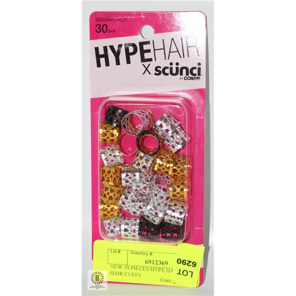 NEW 30 PIECES HYPE HAIR X SCUNCI HAIR CUFFS