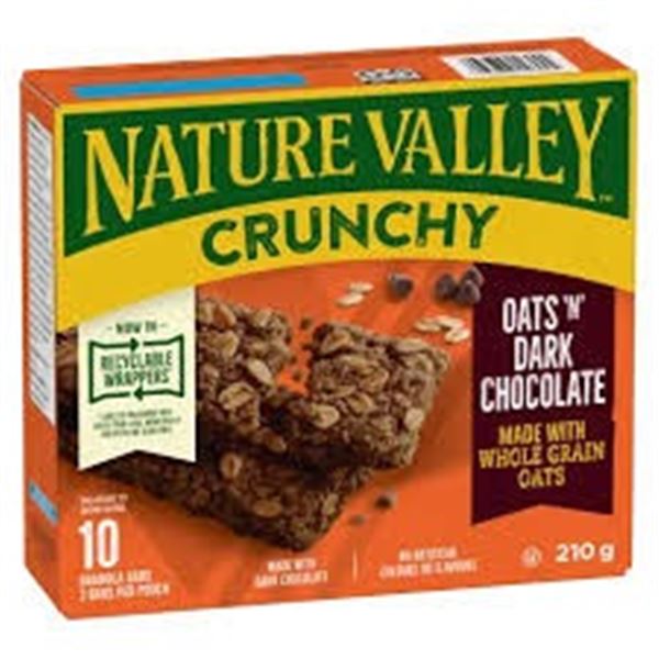 NEW 210G NATURE VALLEY CRUNCHY OATS N DARK CHOC