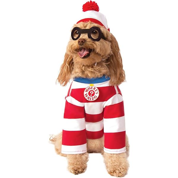 NEW ROBIES WHERES WALDO EXTRA LARGE PET COSTUME
