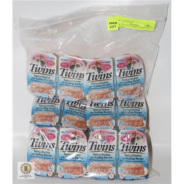 NEW 12 X 35G INABA TWINS TUNA & CHICKEN