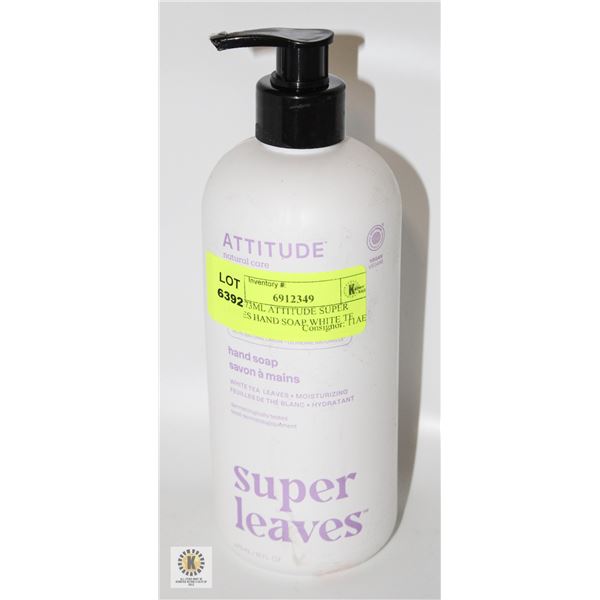 NEW 473ML ATTITUDE SUPER LEAVES HAND SOAP WHITE TE