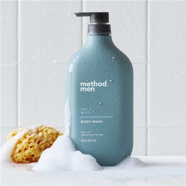 NEW 828ML METHOD MEN SEA + SURF BODY WASH